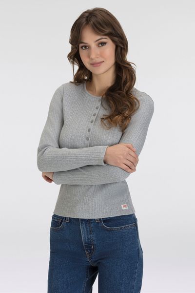 Levis Langarmshirt "DRY GOODS VACATIONER LS" mit Rippstruktur günstig online kaufen