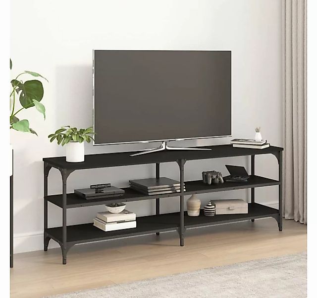 furnicato TV-Schrank Schwarz 140x30x50 cm Holzwerkstoff günstig online kaufen