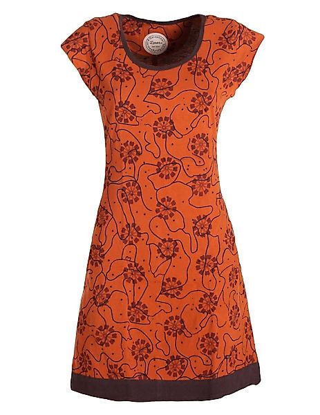 Vishes Tunikakleid Damen kurzarm Longshirt-Kleid Mini-Kleid günstig online kaufen