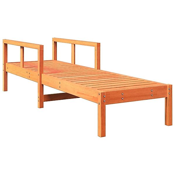 vidaXL Gartenliege Sonnenliege Wachsbraun 199,5x62x55 cm günstig online kaufen