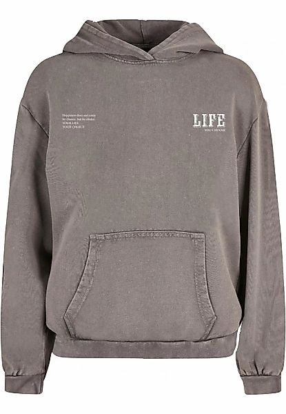 Merchcode Kapuzenpullover "Merchcode Damen Ladies Life Acid Washed Oversize günstig online kaufen