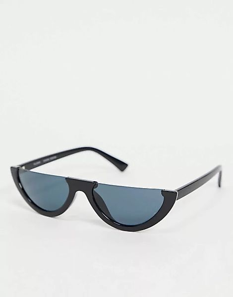 Pilgrim – Jeneva – Halbmondförmige Sonnenbrille-Braun günstig online kaufen