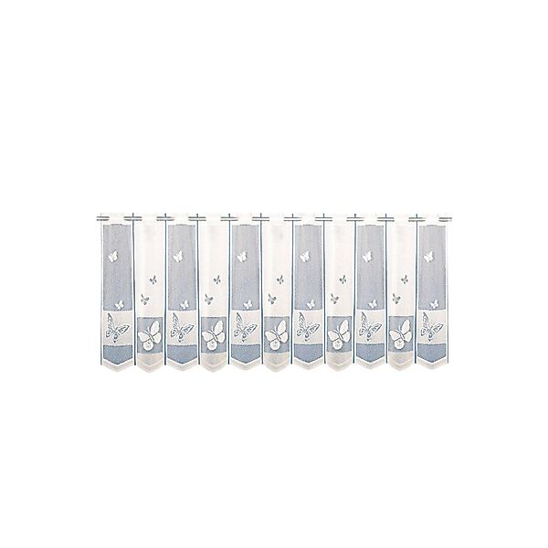 Bistrogardine mit Stangendurchzug Weiß 60 cm x 160 cm günstig online kaufen