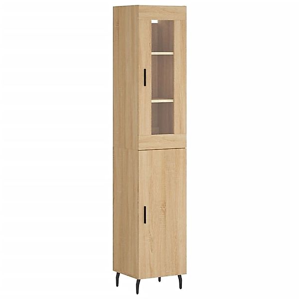 vidaXL Highboard Sonoma-Eiche 34,5x34x180 cm Holzwerkstoff 3199188 günstig online kaufen