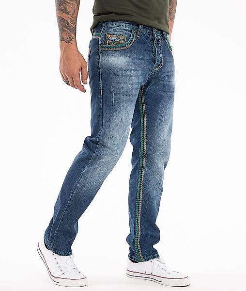 Rock Creek Straight-Jeans Herren Jeans dicke günstig online kaufen