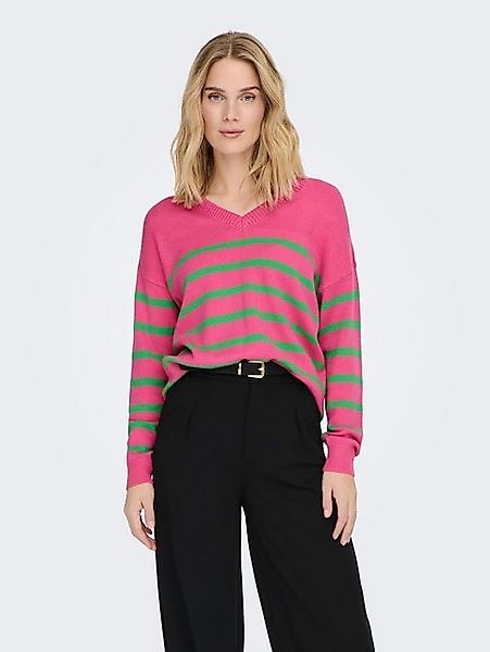 JACQUELINE de YONG Strickpullover JDYMARCO L/S STRIPED V-NECK PULLOV. KNT günstig online kaufen