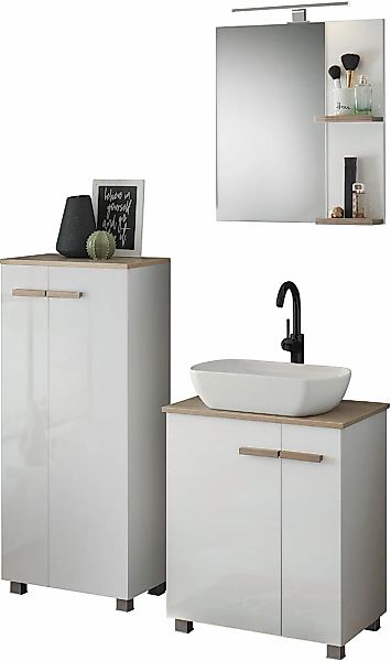 Places of Style Badmöbel-Set »SOLiD, Badmöbel-Set, Bad im modernen Design, günstig online kaufen