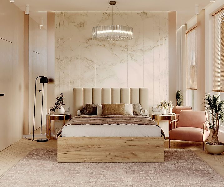 thematys Polsterbett Velours Stauraumbett Bett 90x200, günstig online kaufen