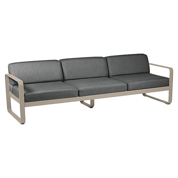 Bellevie 3-Sitzer Lounge-Sofa 14 Muskat A3 Graphitgrau günstig online kaufen