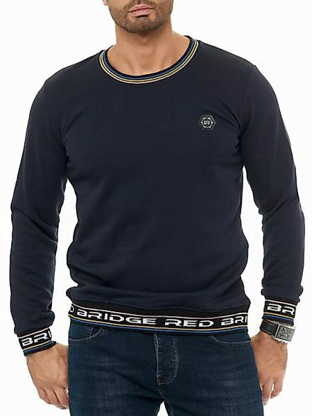 RedBridge Langarmshirt mit Logo-Bund Sportlicher Pullover für Freizeit und günstig online kaufen