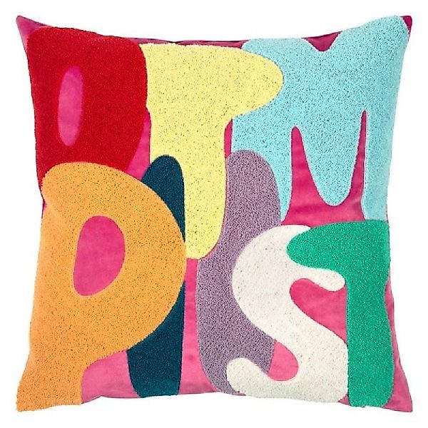 PAD Kissenhülle Kissenhülle Letters Optimist Multicolor günstig online kaufen