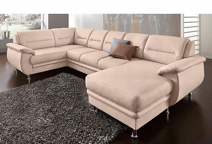 sit&more Wohnlandschaft »Mailand U-Form, B: 312 cm« optional Bettfunktion günstig online kaufen