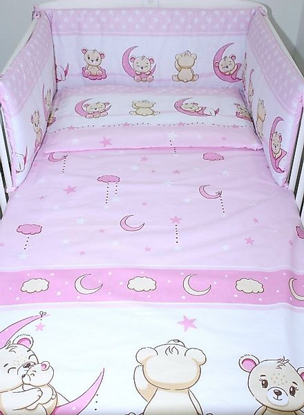 Primawela Babybettwäsche Baby Bettset- 6 teiliges Set mit Vollstoff Himmel günstig online kaufen