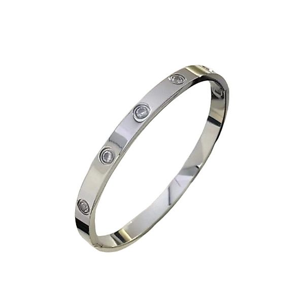 Lale Collection® Armreif Edelstahl-Armreif Strass Accessoire Gold Silber Sc günstig online kaufen