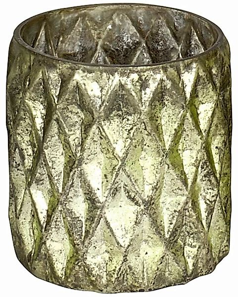 EK Teelichthalter Teelichthalter Zylinder, Glas, 10 x 10 cm (grün) günstig online kaufen
