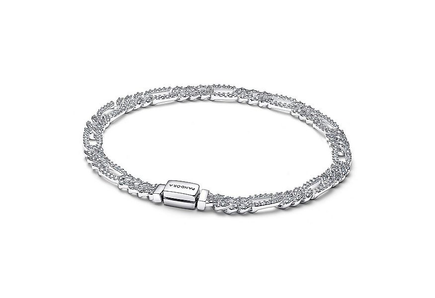 Pandora Gliederarmband DamenSilber Ovale Panzerkette mit Zirkonia günstig online kaufen