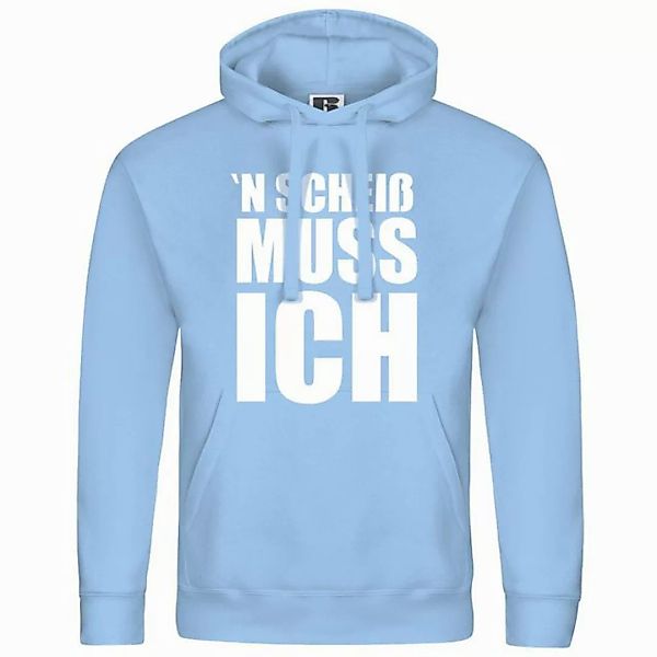 deinshirt Kapuzenpullover Herren Kapuzenpullover N Scheiß muss ich Mit Prin günstig online kaufen