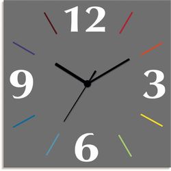 Artland Wanduhr "Uni Trendfarben" wahlweise mit Quarz- oder Funkuhrwerk, la günstig online kaufen
