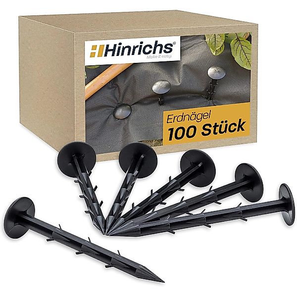 Hinrichs Erdnägel 100 Stück Erdanker Unkrautvlies mit 6 Widerhaken günstig online kaufen