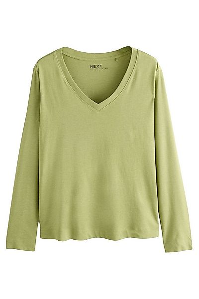 Next T-Shirt Legeres Langarmshirt aus Baumwoll-Modal-Gemisch (1-tlg) günstig online kaufen
