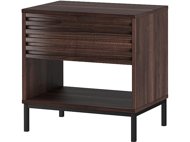 loft24 Nachtschrank Cecilie Nachttisch mit Schublade, Metallgestell günstig online kaufen