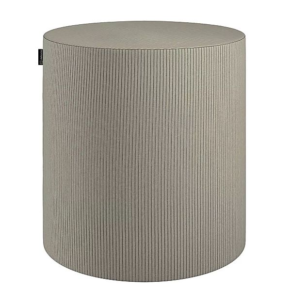 Pouf Barrel, grau, ø40 cm x 40 cm, Manchester (701-39) günstig online kaufen