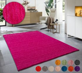 THEKO Wollteppich "Holi" rechteckig 13 mm Höhe Uni-Farben, leicht meliert, günstig online kaufen