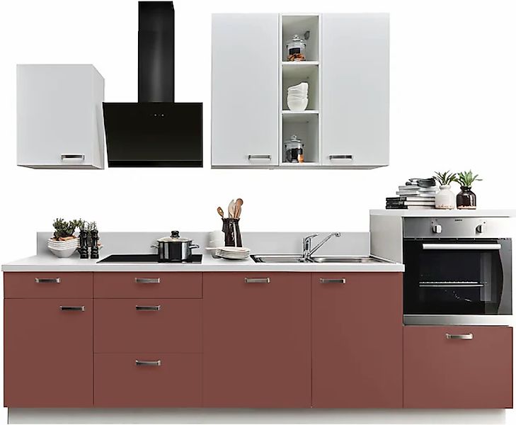 KOCHSTATION Küchenzeile ""KS-Bari", wahlw. mit E-Geräten & Geschirrspüler" günstig online kaufen