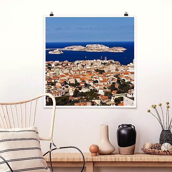Poster Architektur & Skyline - Quadrat Marseille günstig online kaufen