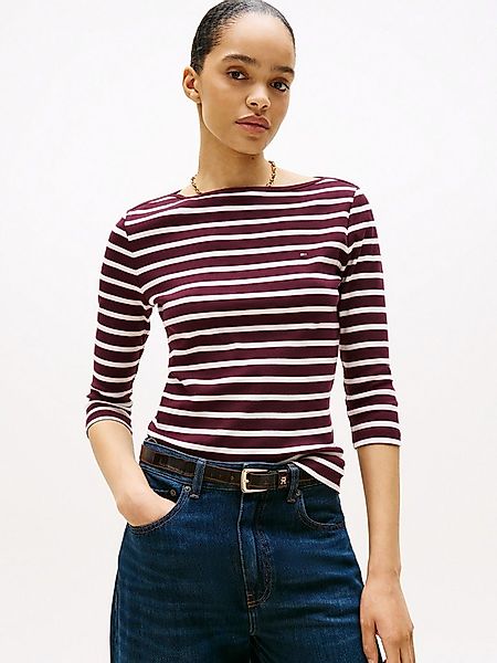 Tommy Hilfiger 3/4-Arm-Shirt NEW CODY SLIM BOAT-NK 3/4SLV mit U-Boot und St günstig online kaufen