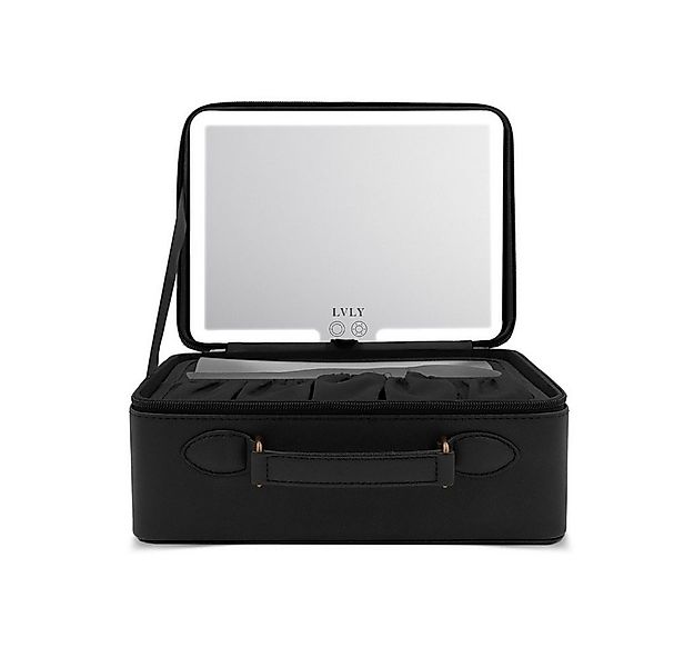 LVLY Schmink-Koffer mit LED-Spiegel ca. 26 x 20 x 11 cm, inkl. Bürste & USB günstig online kaufen
