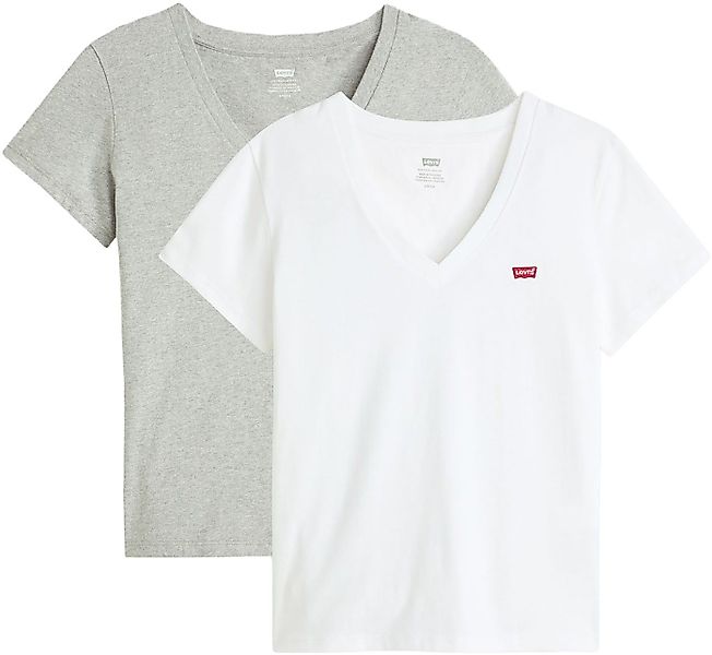 Levi's® T-Shirt VNECK TEE 2 PACK (Packung, 2-tlg) günstig online kaufen