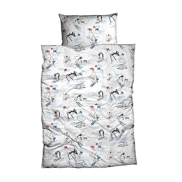 Dormabell Biber Bettwäsche Penguin Pinguin Eisbär Skifahrer 135x200 günstig online kaufen
