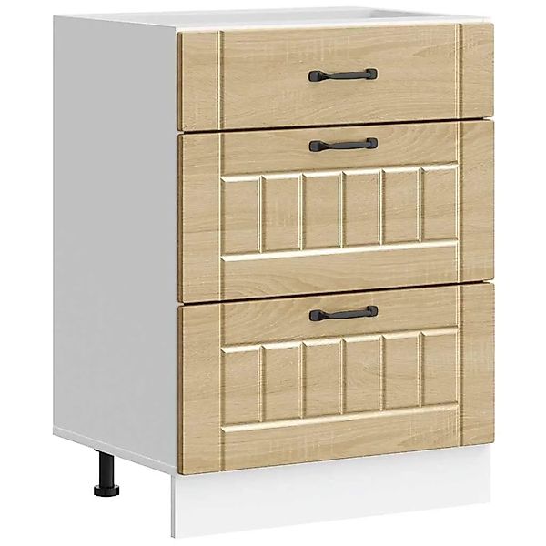 vidaXL Küchen-Unterschrank Lucca Sonoma-Eiche Holzwerkstoff 854272 günstig online kaufen