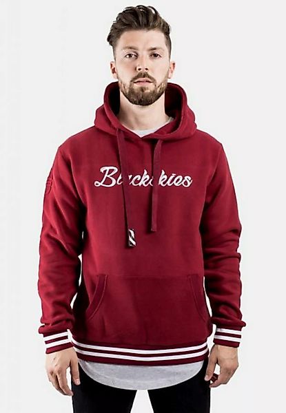 Blackskies Kapuzenpullover BS Script Hoodie Rot-Weiß Medium günstig online kaufen