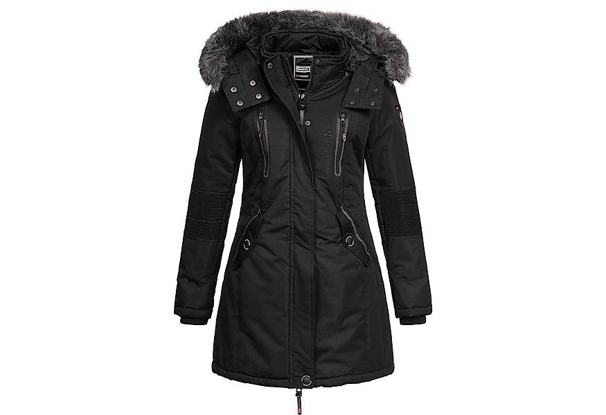 Geographical Norway Parka Damen Outdoor Winter Jacke Mantel lang geschnitte günstig online kaufen