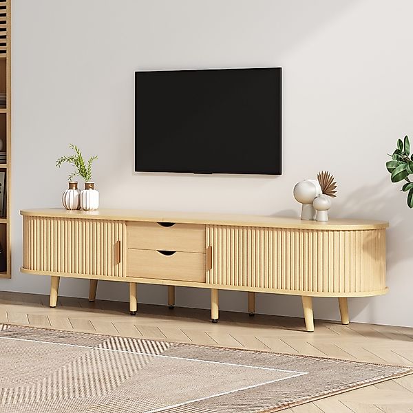STILVORA Wohnzimmer-Set mit TV-Schrank,ovaler Wohnzimmermöbel-Sets aus günstig online kaufen