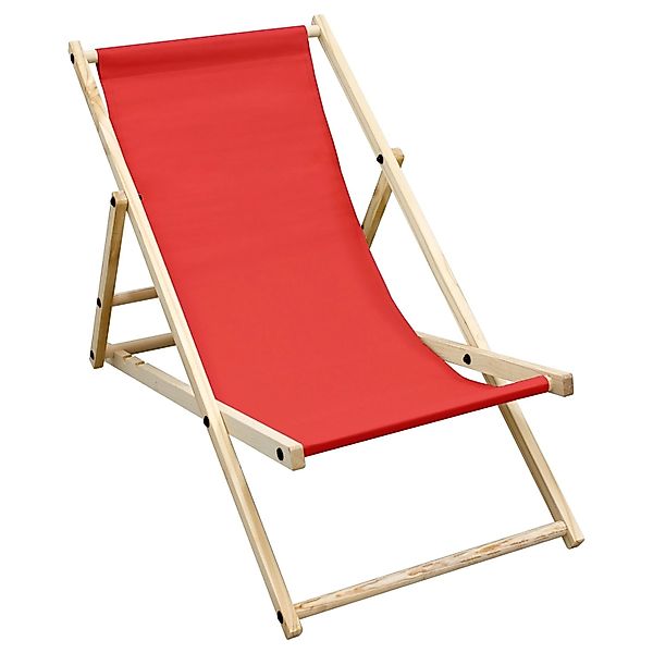 ECD Germany Gartenliege Holz Beachstuhl klappbarer günstig online kaufen