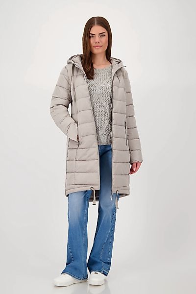 Monari Steppmantel "Mantel Stepp + Streifen", Mit Rundhalsausschnitt günstig online kaufen