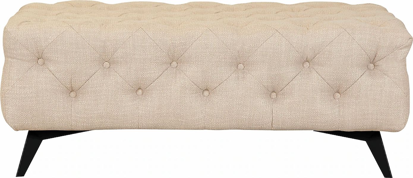 Home affaire Polsterhocker "Glynis" aufwändige Knopfheftung, moderne Cheste günstig online kaufen