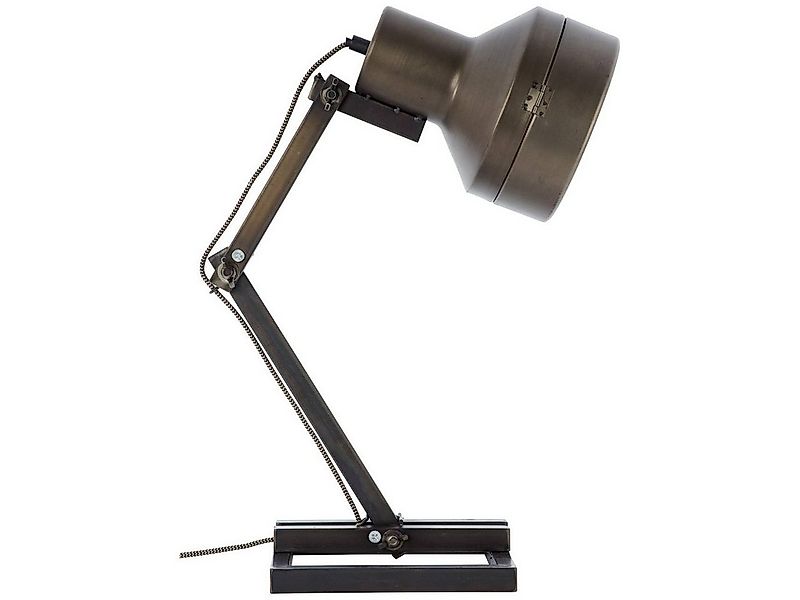 Brilliant Tischleuchte Hardwork, ohne Leuchtmittel, Tischlampe schwarz stah günstig online kaufen