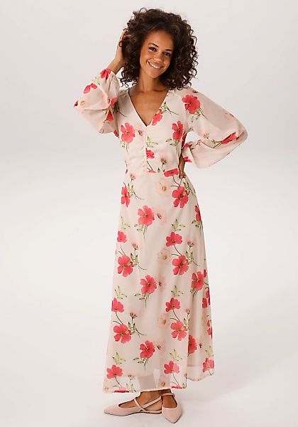 Aniston CASUAL Maxikleid mit farbharmonischen Blumen bedruckt - NEUE KOLLEK günstig online kaufen