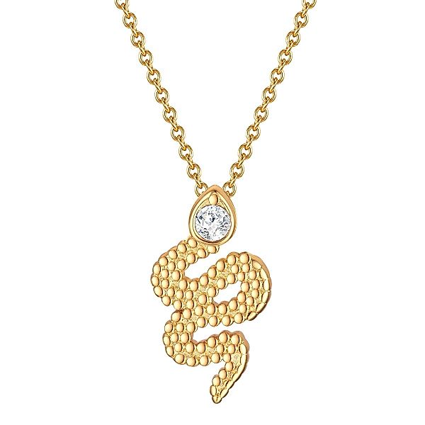 Lulu & Jane Collier Schlange gelbgold, günstig online kaufen