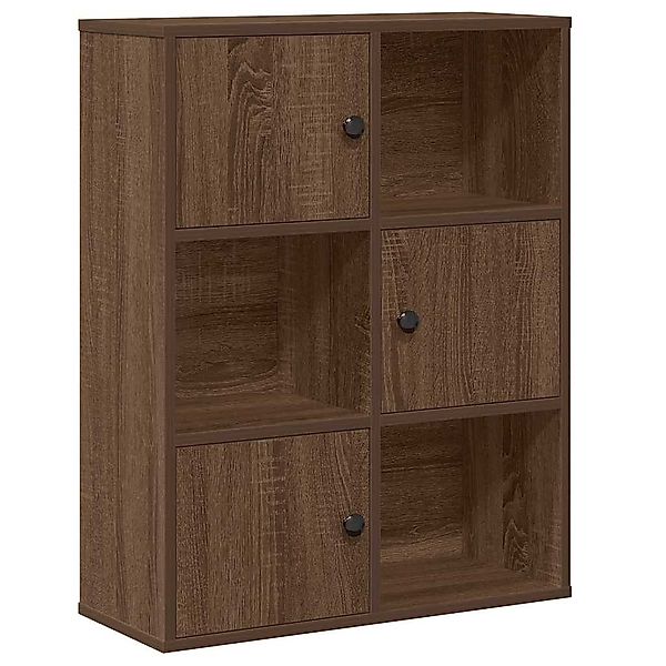 vidaXL Bücherregal Bücherregal Braun Eichen-Optik 60x24x76,5 günstig online kaufen