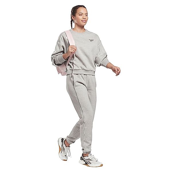 Reebok Piping Pack Trainingsanzug 2XS Medium Grey Heather günstig online kaufen