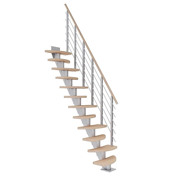 Dolle Mittelholmtr. Berlin Eiche Weiß Perlgrau GH 247 cm Variabel 64 cm FSC günstig online kaufen