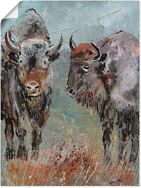 Artland Poster "Büffel", Wildtiere, (1 St.), als Alubild, Leinwandbild, Wan günstig online kaufen
