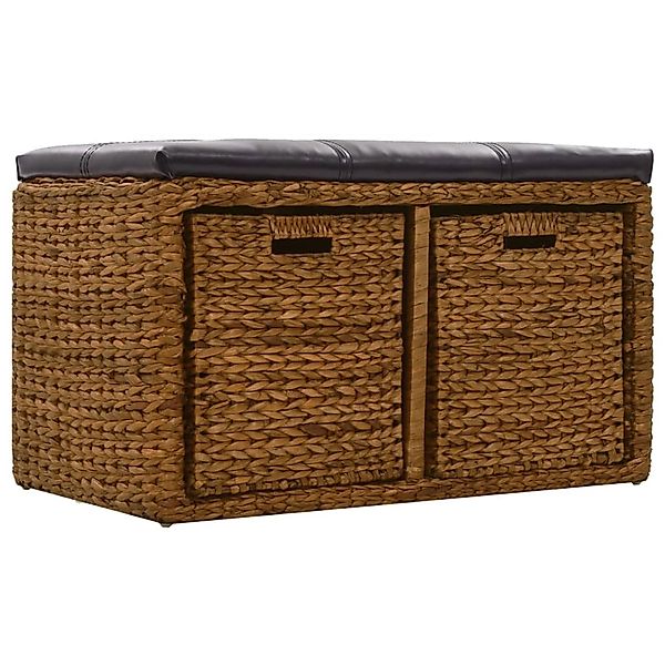 vidaXL Sitzbank mit 2 Körben Seegras 71x40x42 cm Braun günstig online kaufen