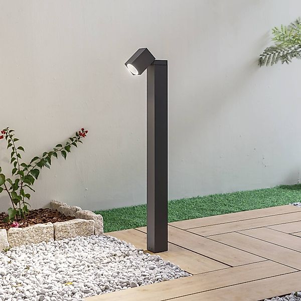 Lindby Wegeleuchte Othil, 80 cm hoch, anthrazit, Metall günstig online kaufen