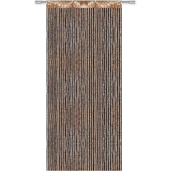 Bestlivings Fadenvorhand Fadengardine Vorhang Gardine Gold 300 cm x 250 cm günstig online kaufen